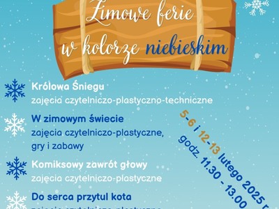 Oferta Biblioteki w Sobocie na ferie