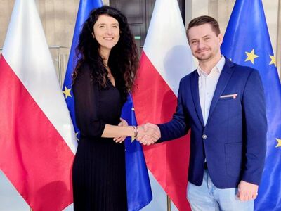 BURMISTRZ DAWID KOBIAŁKA SPOTKAŁ SIĘ Z PANIĄ WOJEWODĄ
