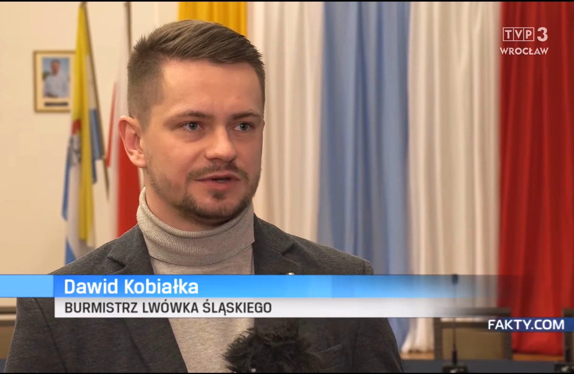 Burmistrz w TVP3 mówi o niskich podatkach