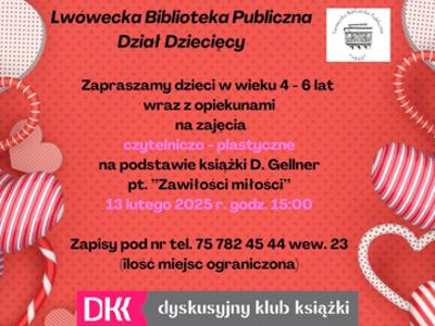 Biblioteka Dziecięca zaprasza za zajęcia czytelniczo-plastyczne
