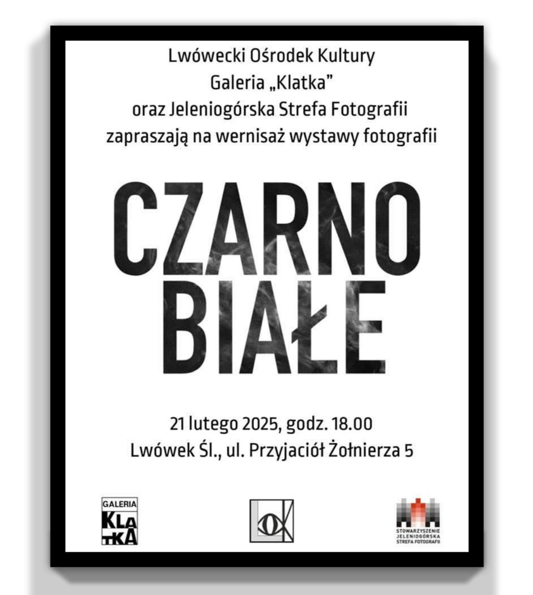 Czarno białe - Otwarcie wystawy fotografii w Galerii Klatka
