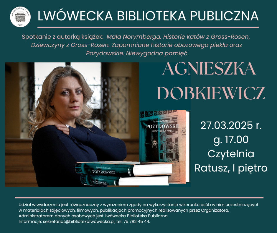 SPOTKANIE AUTORSKIE Z AGNIESZKĄ DOBKIEWICZ