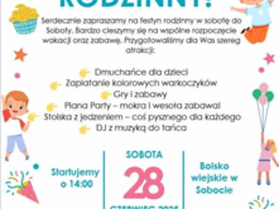 28 czerwca Festyn Rodzinny w Sobocie