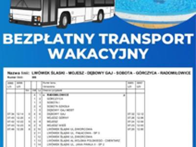 BEZPŁATNY TRANSPORT WAKACYJNY W GMINIE I MIEŚCIE LWÓWEK ŚLĄSKI