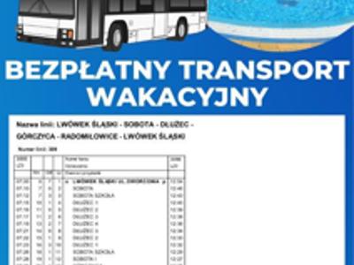 BEZPŁATNY TRANSPORT WAKACYJNY W GMINIE I MIEŚCIE LWÓWEK ŚLĄSKI