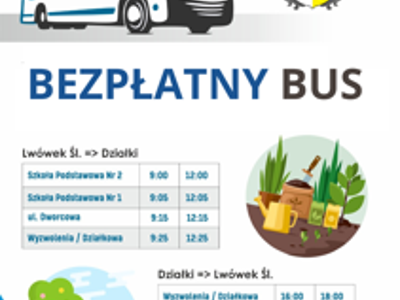 BEZPŁATNY TRANSPORT WAKACYJNY W GMINIE I MIEŚCIE LWÓWEK ŚLĄSKI