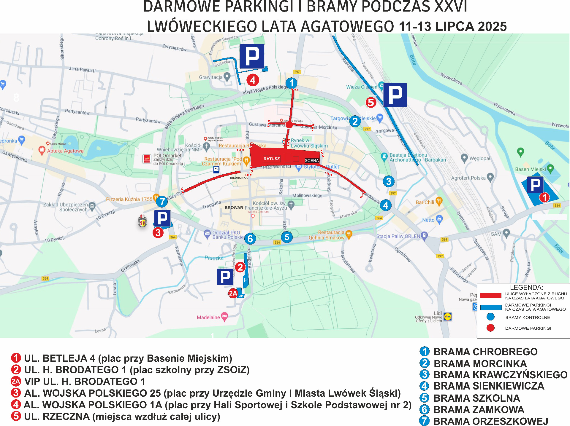 Parkingi i bramy LLA 2025