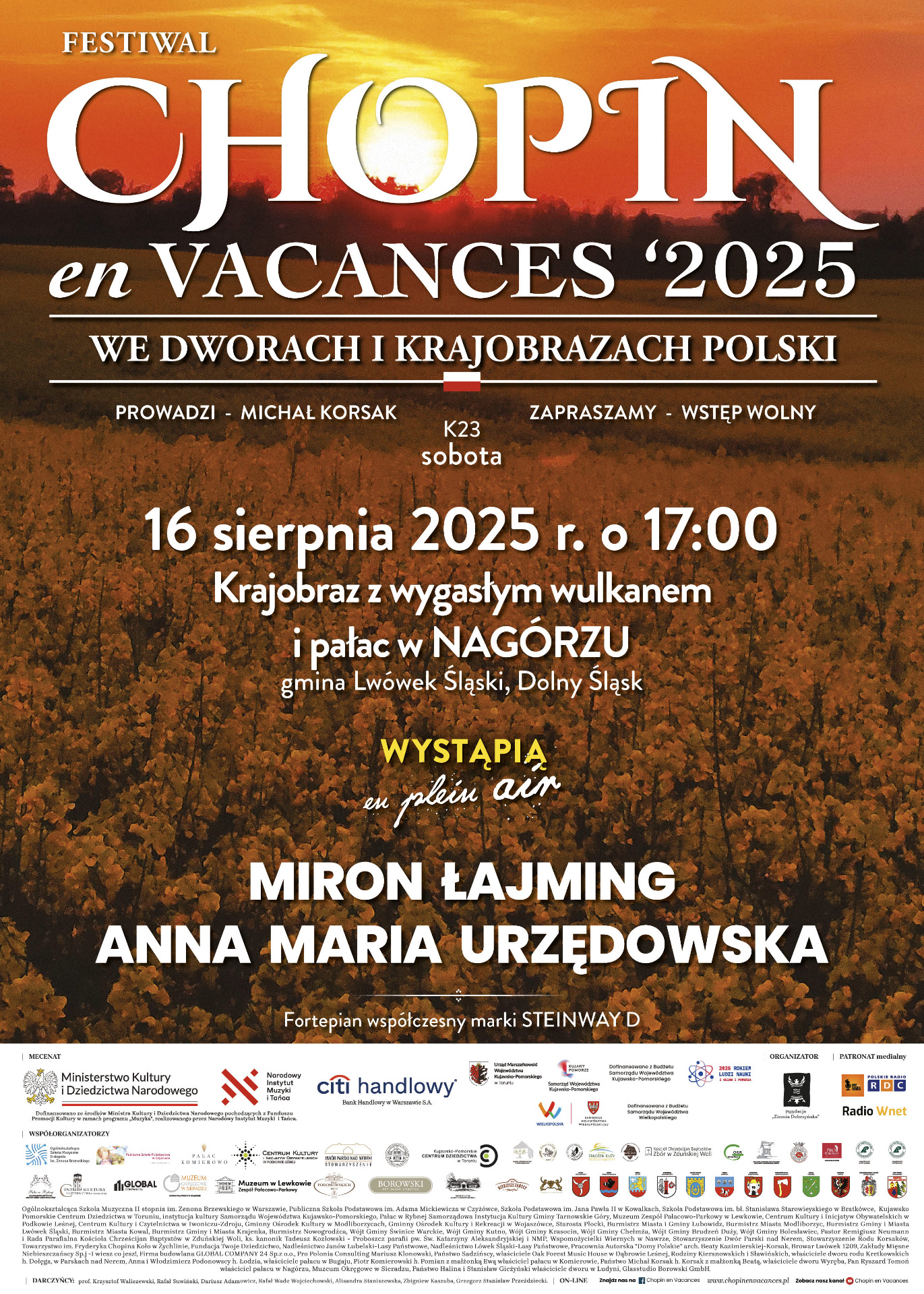 Festiwal CHOPIN en VACANCES-we dworach i krajobrazach POLSKI