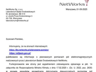 Informacja Laboratorium Badań Środowiskowych