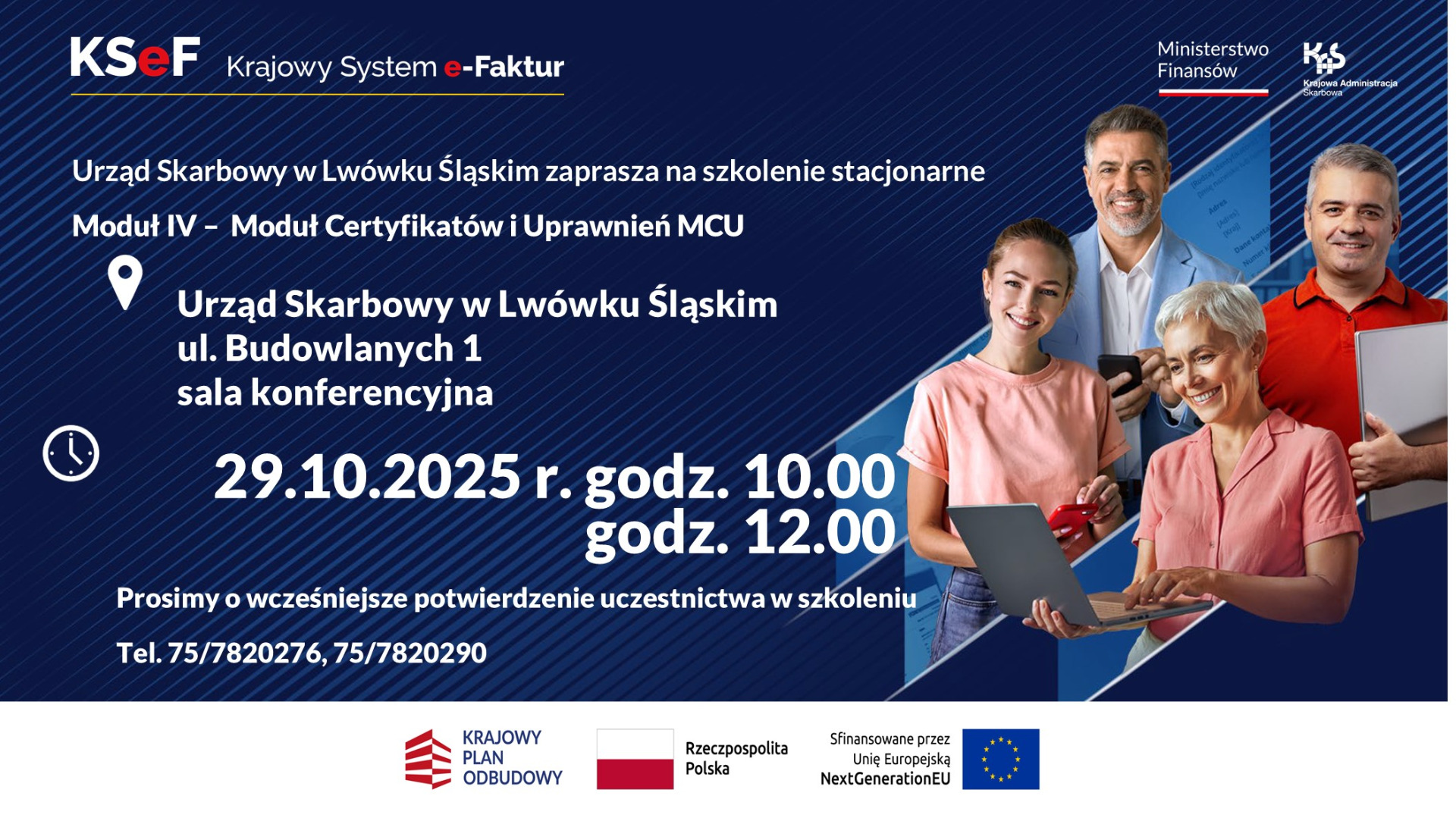 Urząd Skarbowy w Lwówku Śląskim zaprasza na szkolenie stacjonarne 
