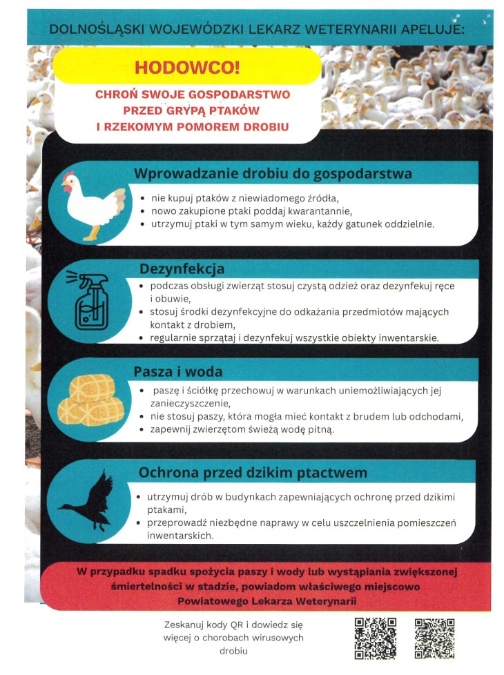 Apel Dolnośląskiego Wojewódzkiego Lekarza Weterynarii