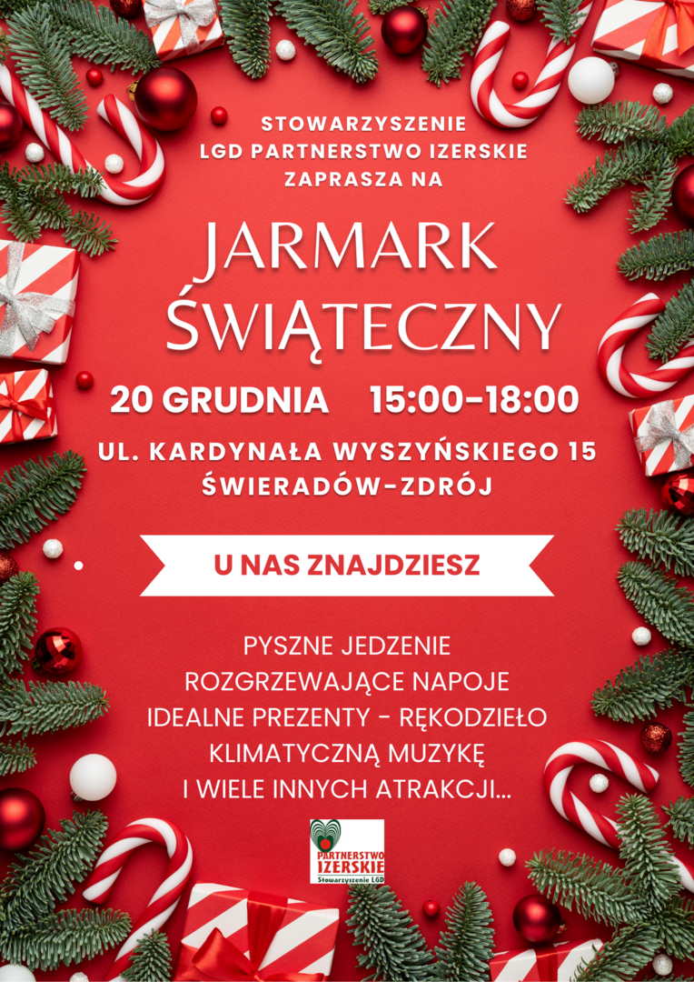 Jarmark Świąteczny 20 grudnia 15:00 18:00