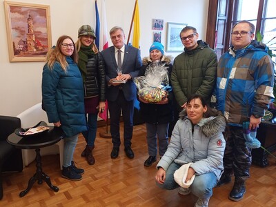 W dniach 15 grudnia lwówecki magistrat odwiedzili uczestnicy Warsztatów Terapii Zajęciowej