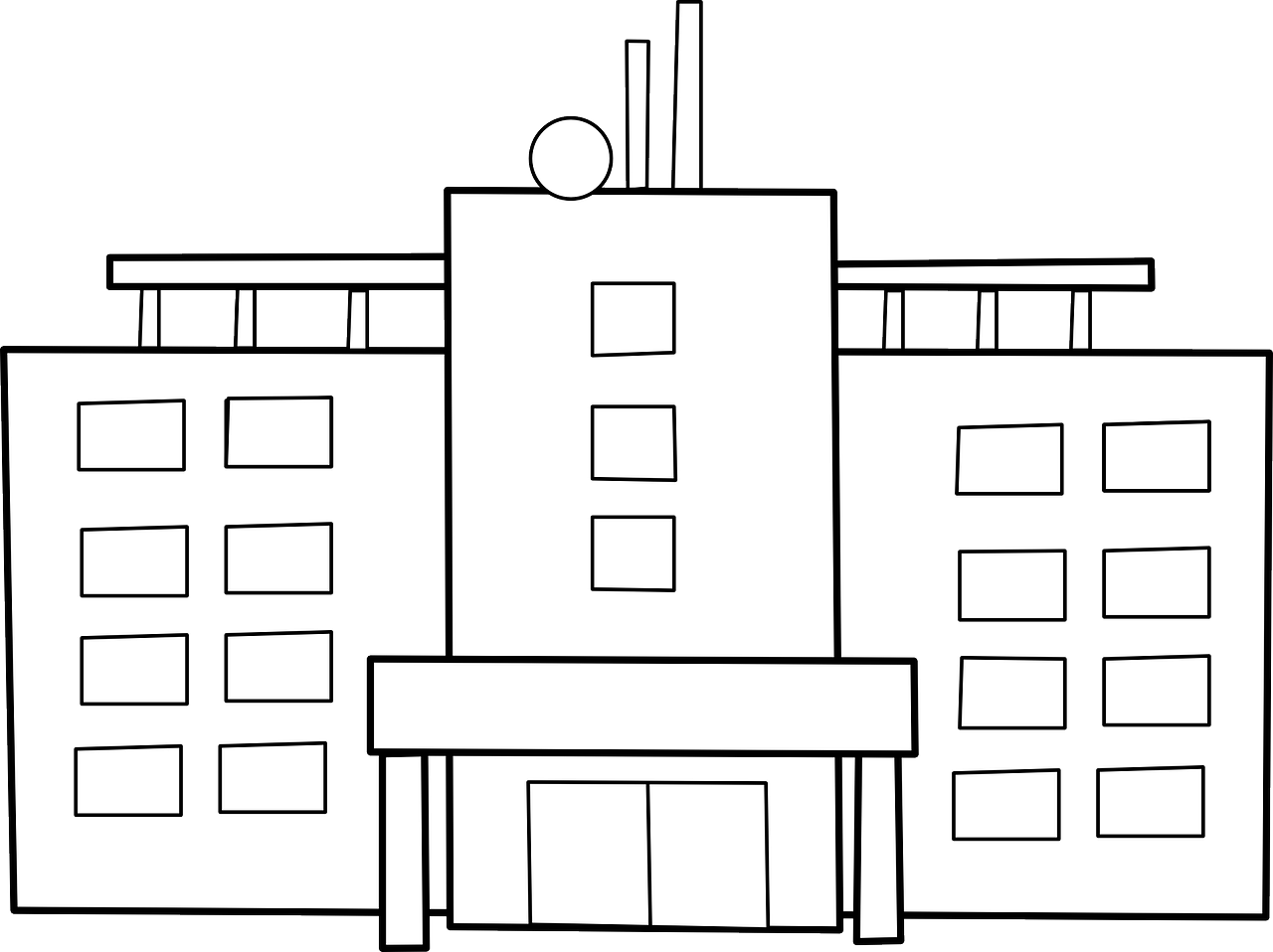 szpital rysunek