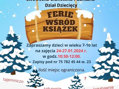 Biblioteka Dziecięca zaprasza na ferie wśród książek