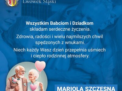 Życzenia dla Babć i Dziadków od Pani Burmistrz