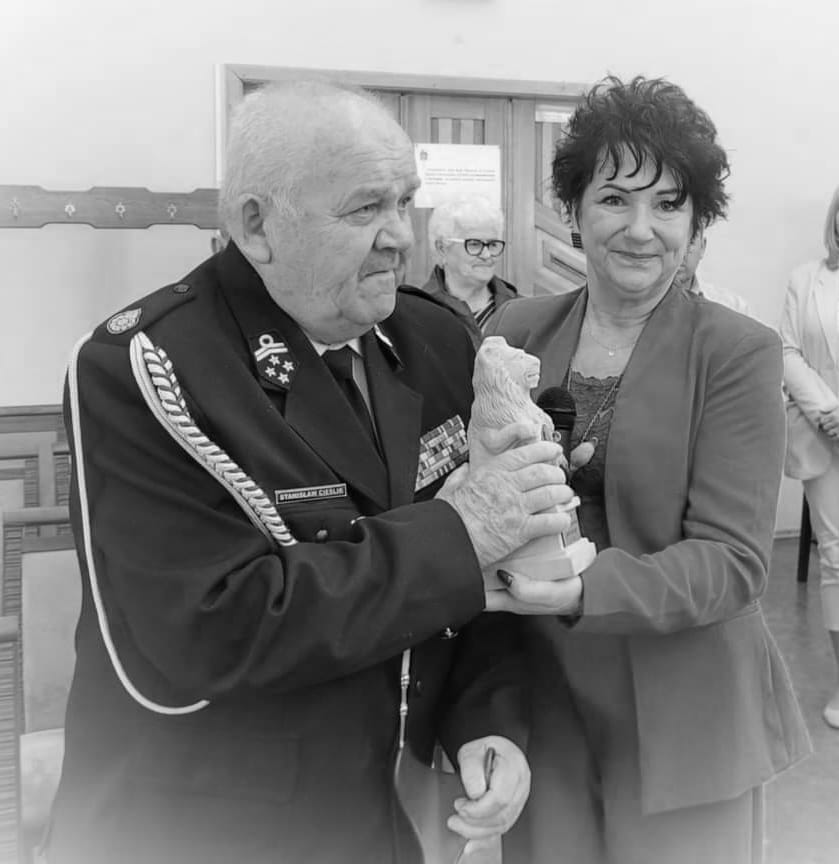 Śp. Stanisław Cieślik i Pani Burmistrz Mariola Szczęsna