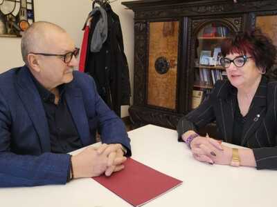 MARSZAŁEK WOJEWÓDZTWA DOLNOŚLĄSKIEGO Z WIZYTĄ U PANI BURMISTRZ