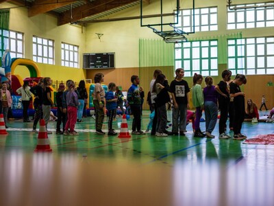 "Bezpieczne ferii 2024" na hali w Lwówku Śląskim