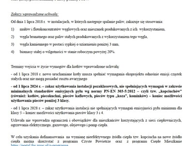 Uchwała antysmogowa dla województwa dolnośląskiego