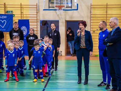 Pani Burmistrz przemawia podczas LWÓWEK ŚLĄSKI WINTER CUP'24