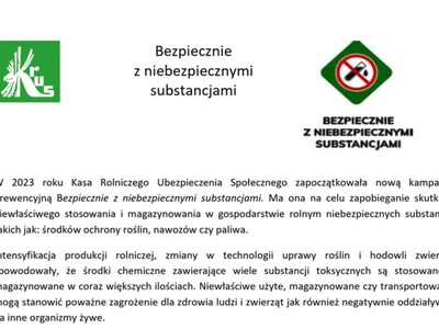 Bezpiecznie z niebezpiecznymi substancjami