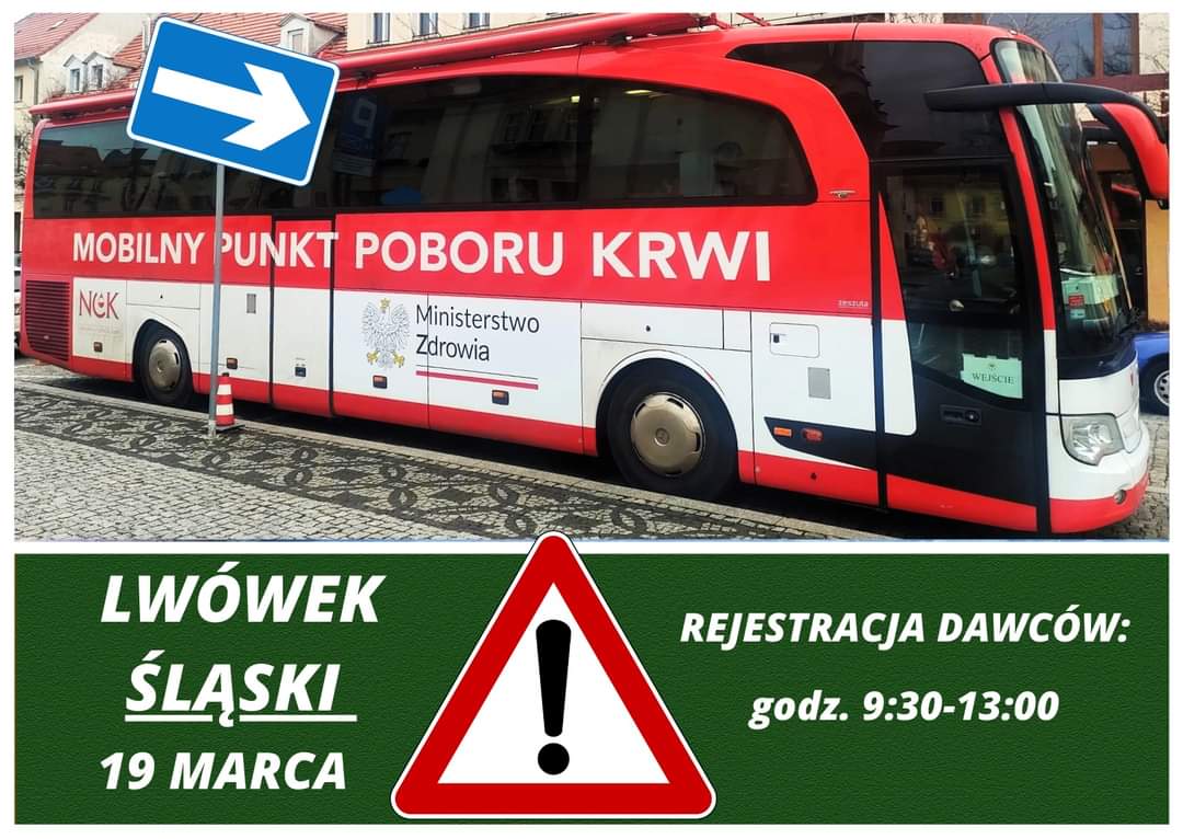 19 marca - Akcja pobierania krwi w Lwówku Śl.