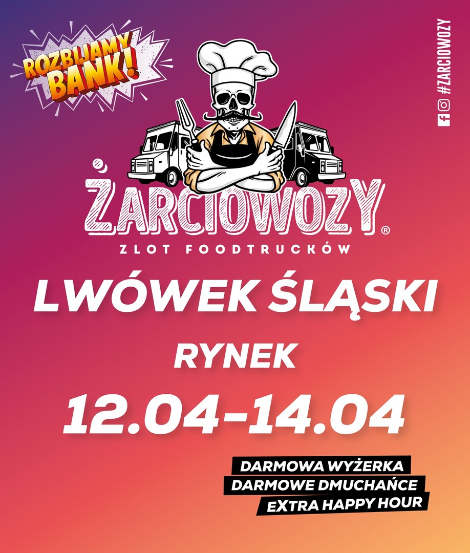 ZLOT FOODTRUCKÓW NA RYNKU W LWÓWKU ŚLĄSKIM