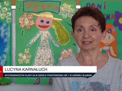 Wychowawczyni klasy 3 a ze Szkoły Podstawowej nr 1 w Lwówku Śl.