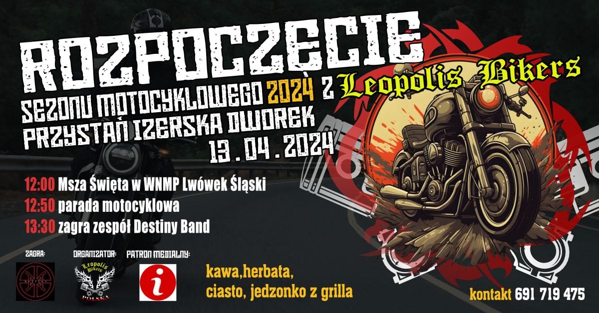 Afisz Otwarcie sezonu motocyklowego Leopolis Bikers