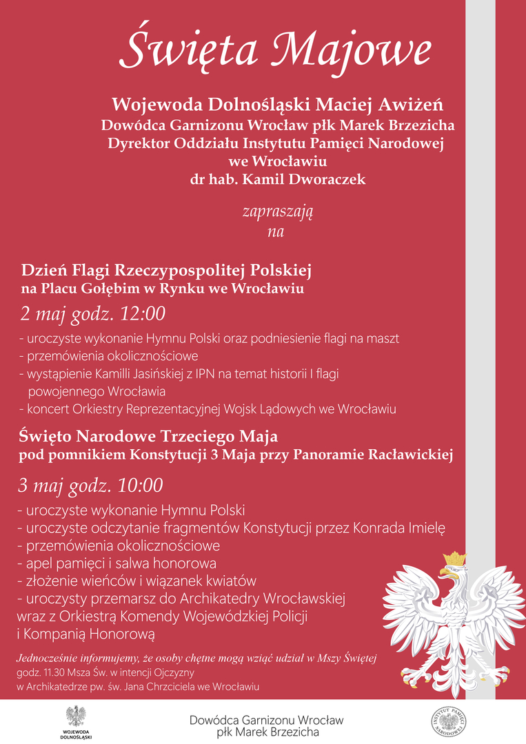 Zaproszenie na Święta Majowe