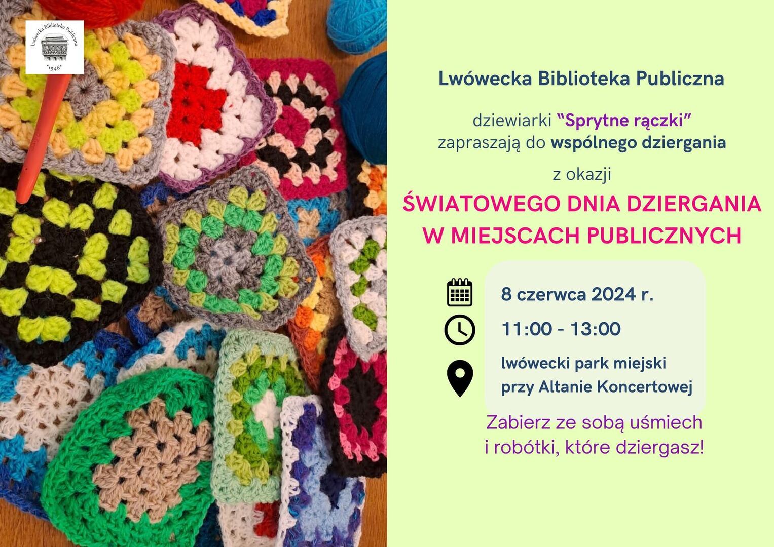 ŚWIATOWY DZIEŃ DZIERGANIA PRZY ALTANIE KONCERTOWEJ