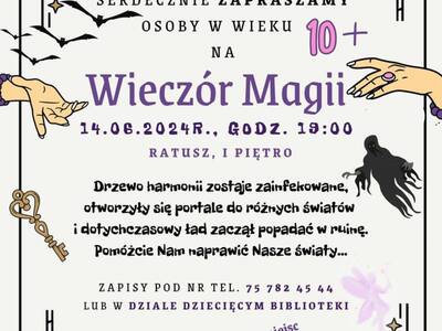 WIECZÓR MAGII W BIBLIOTECE DZIECIĘCEJ