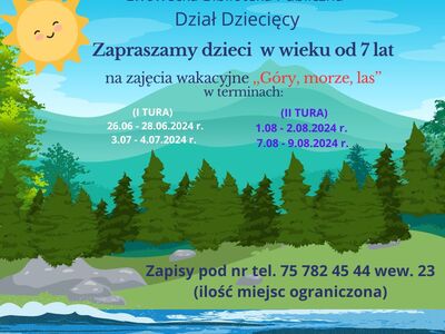 LWÓWECKA BIBLIOTEKA PUBLICZNA ZAPRASZA DZIECI I MŁODZIEŻ