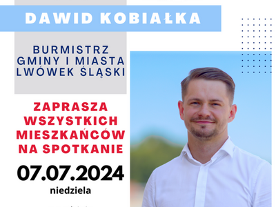 ZAPRASZAMY NA SPOTKANIE Z PANEM BURMISTRZEM