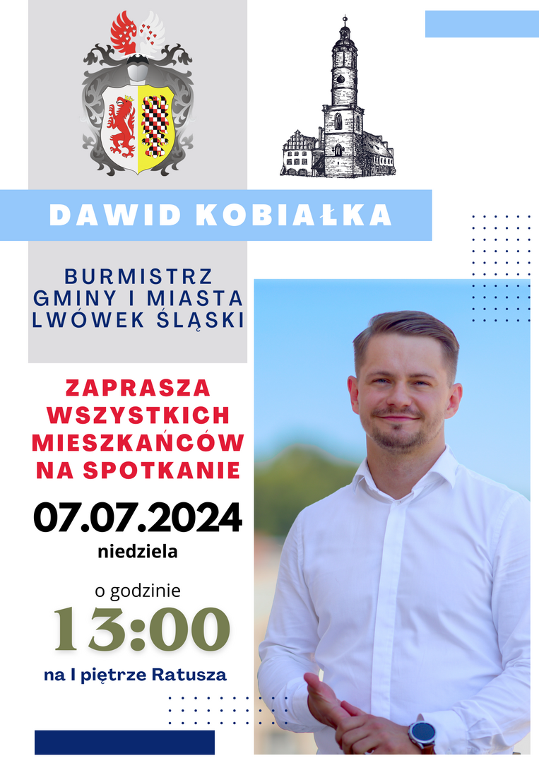 ZAPRASZAMY NA SPOTKANIE Z PANEM BURMISTRZEM
