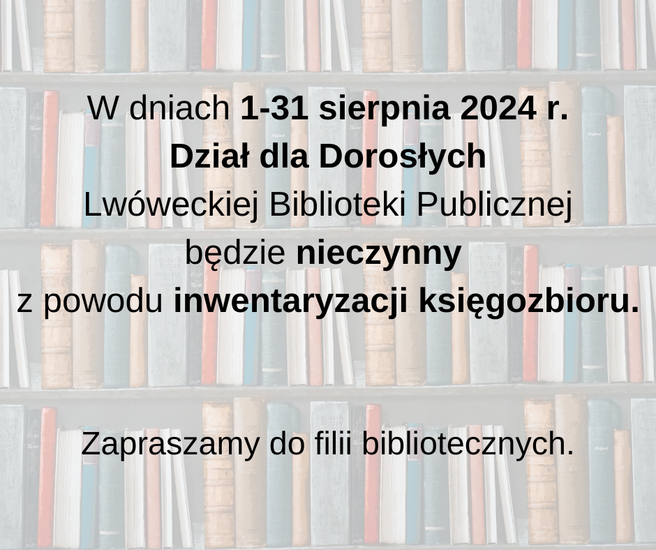 Inwentaryzacja zbiorów w Lwóweckiej Bibliotece Publicznej
