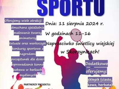 11 sierpnia Dzień Sportu w Skorzynicach