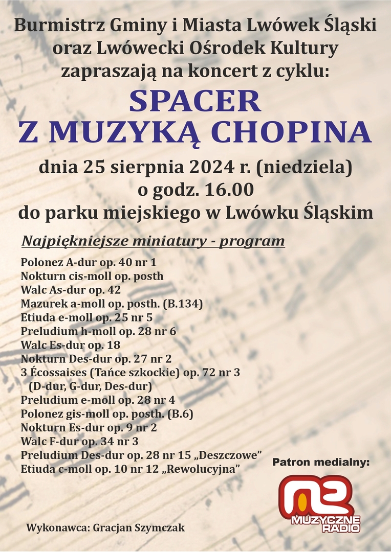 Ostatni wakacyjny spacer z muzyką Chopina