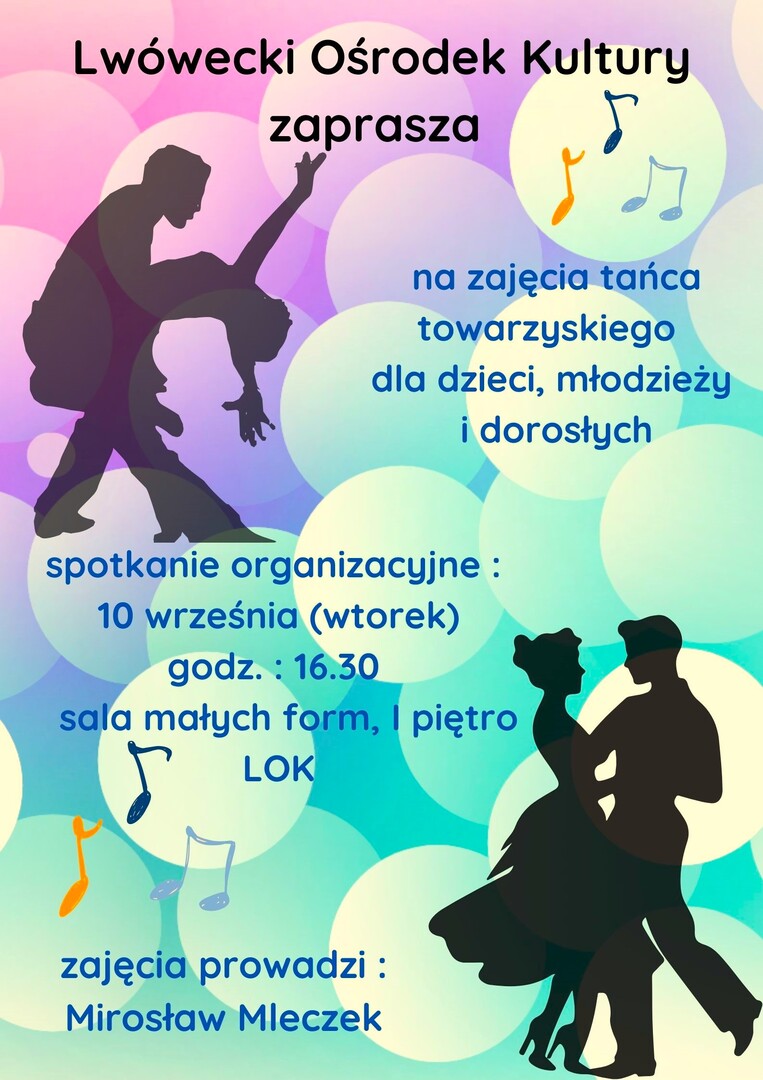 ZAJĘCIA TAŃCA TOWARZYSKIEGO W LWÓWECKIM OŚRODKU KULTURY