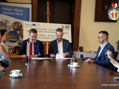 Burmistrzowie Lwówka Śl. i Wilthen złożyli podpisy pod wspólnym projektem