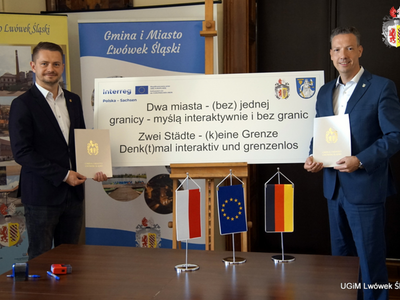Burmistrzowie Lwówka Śl. i Wilthen złożyli podpisy pod wspólnym projektem