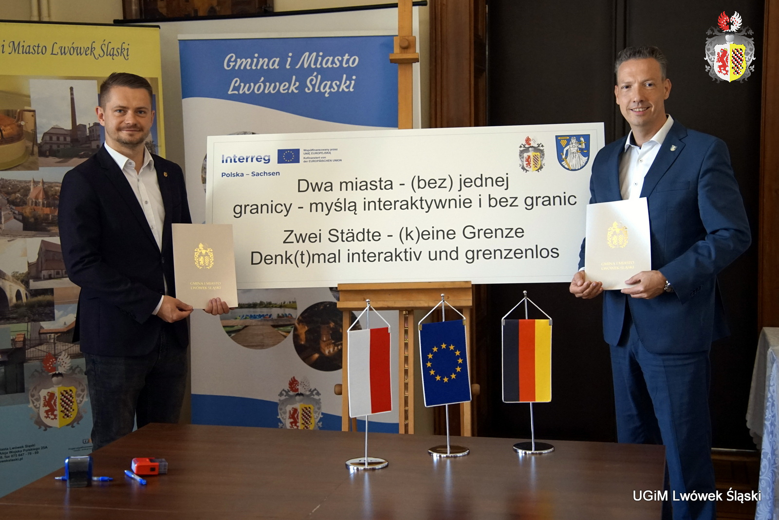 Burmistrzowie Lwówka Śl. i Wilthen złożyli podpisy pod wspólnym projektem
