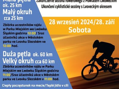 ZAKOŃCZENIE SEZONU ROWEROWEGO - zapisy na rajd