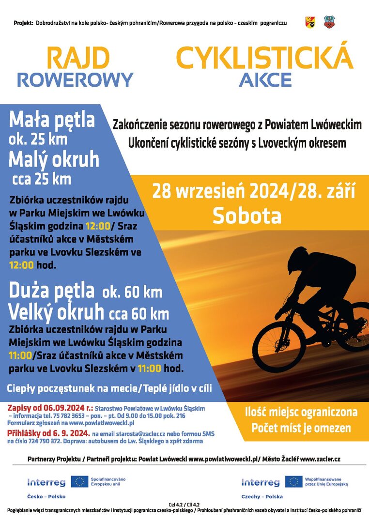 ZAKOŃCZENIE SEZONU ROWEROWEGO - zapisy na rajd