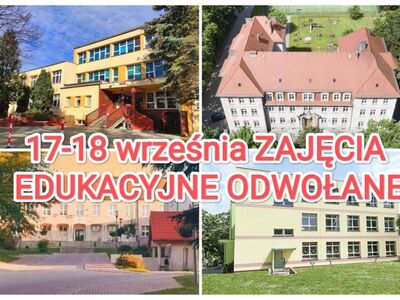 17-18 września zajęcia edukacyjne odwołane