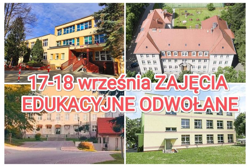 17-18 września zajęcia edukacyjne odwołane