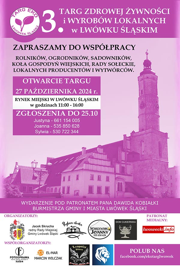 ZAPRASZAMY NA 3. EKO-TARG W LWÓWKU ŚLĄSKIM