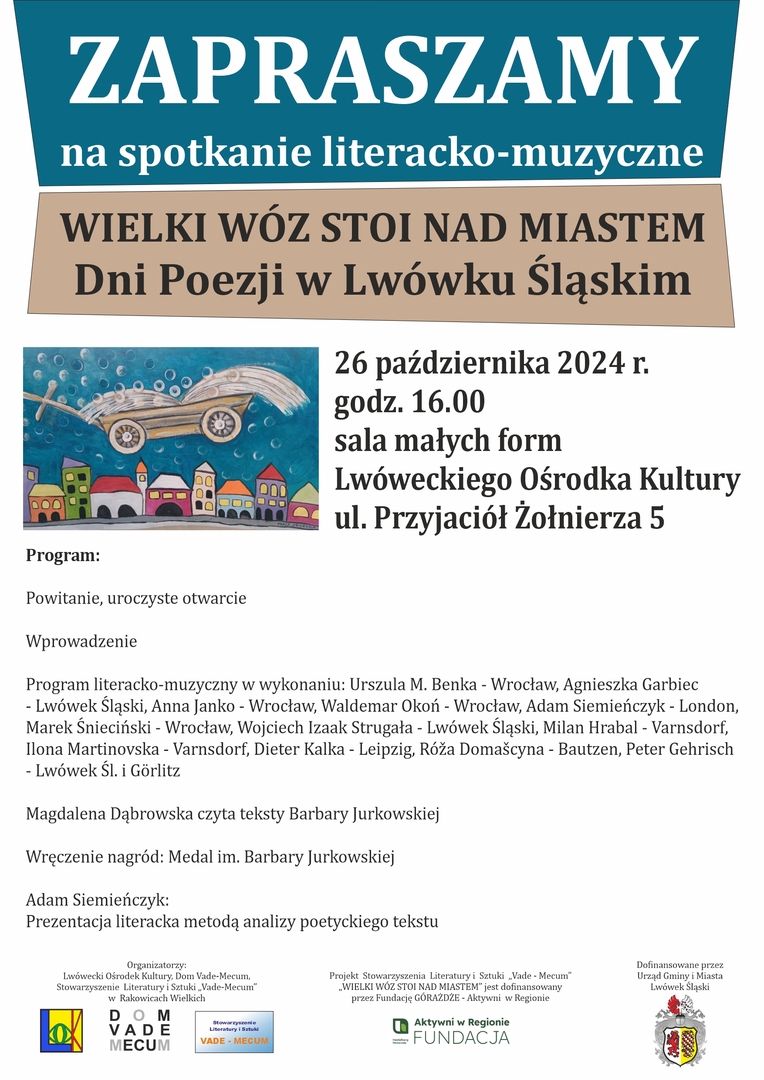 Wielki Wóz stoi nad miastem - Dni Poezji w Lwówku Śląskim