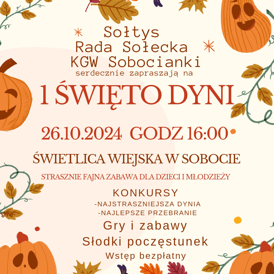 PIERWSZE ŚWIĘTO DYNI W SOBOCIE